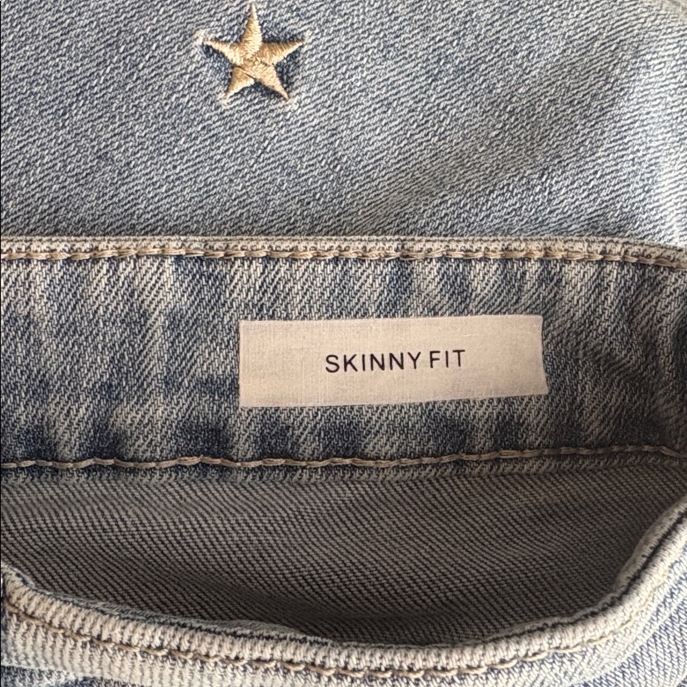 Judy Blue Star Embroidered Jeans High Waist Skinny Fit Size 5/27 - Picture 4 of 14